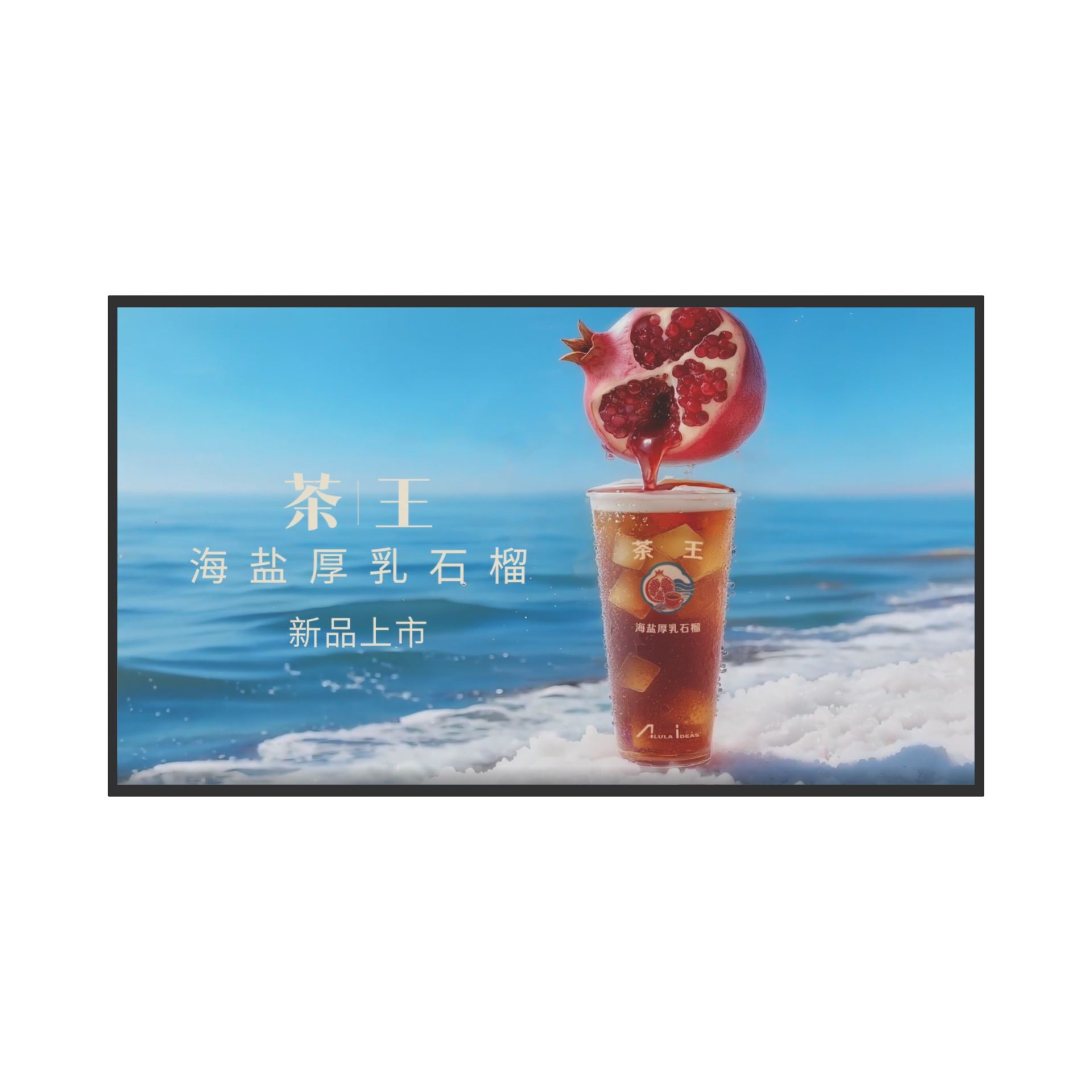 55-inch wall-mounted standard-OD12-B-F (with fan) profile glass right-angle model
